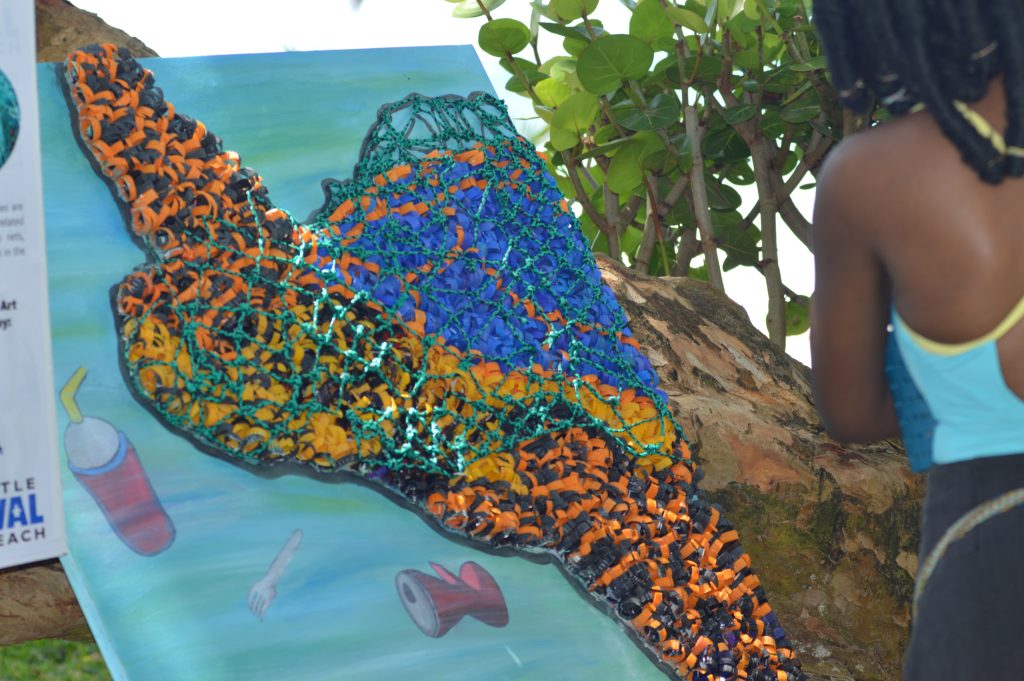 Halima from Mama Lorenza’s Vocational Training Center, with this piece.